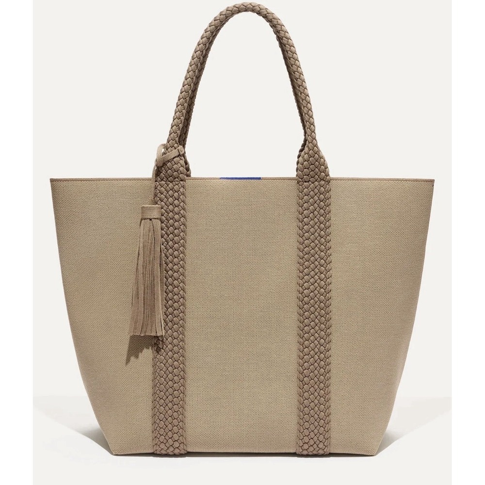Rothys The Lightweight Zip Tote Bag With Handle/Straps Caramel Twist $195